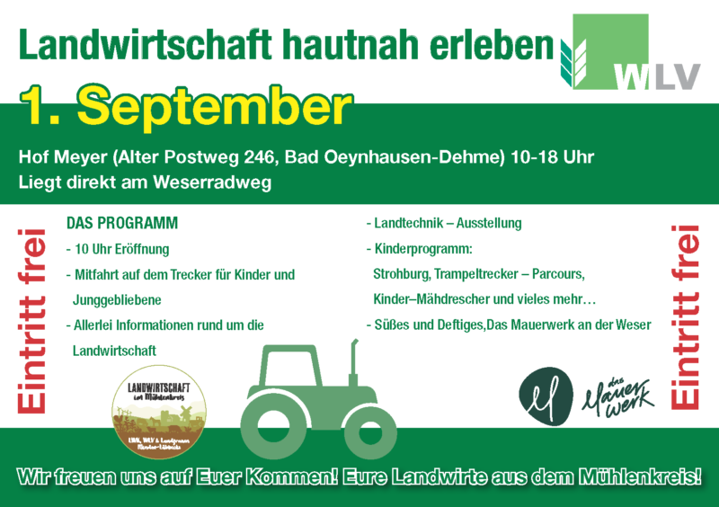 Flyer und Programm zur Veranstaltung, Eintritt frei